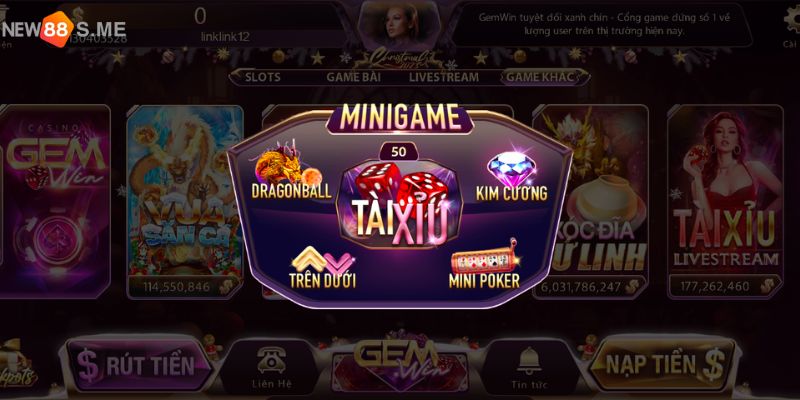 mini game tài xỉu online